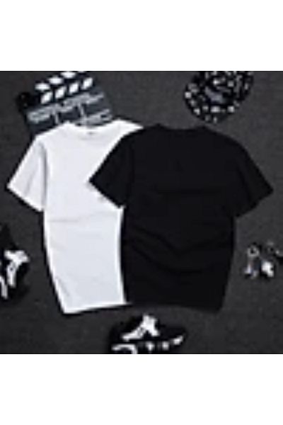 aynewmoda Unisex T-Shirt with Simple Letters, Short Sleeves and Round Neck. The Price of One Piece Is 599 Tl.