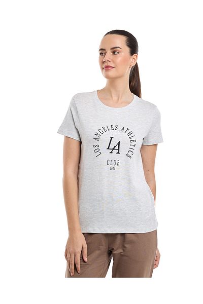 R&B Typography Print T-Shirt with Crew Neck and Short Sleeves