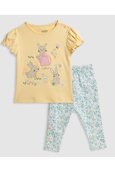 R&B Appliqued Top and Pant Set