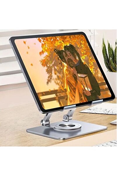 sonx Αναβαθμισμένη επιτραπέζια βάση μεταλλικής βάσης για tablet με δυνατότητα περιστροφής 360 μοιρών