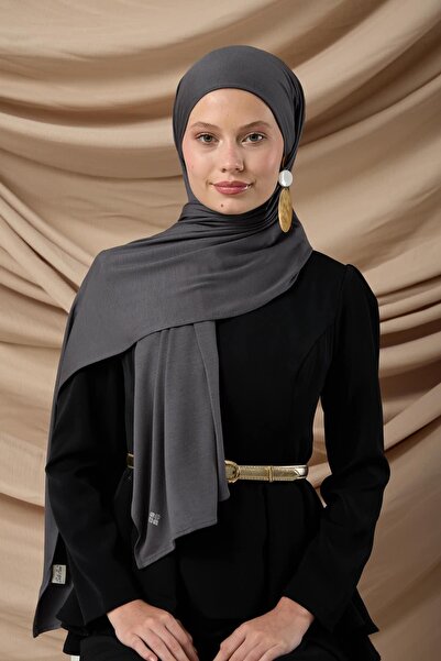 Silk Home Premium Combed Cotton Shawl 65002-27 Dark Gray