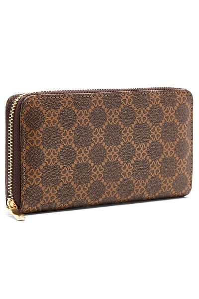 R&B Patterned Zip-Around Wallet