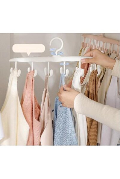 3B Trend علاقة متعددة الأغراض مع 12 خطافًا باللون الأبيض MC-712