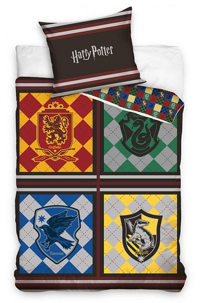 Harry Potter Plad bedding set 140×200cm, 70×90 cm