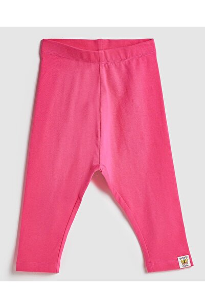 R&B Solid Leggings with Elastic Waist