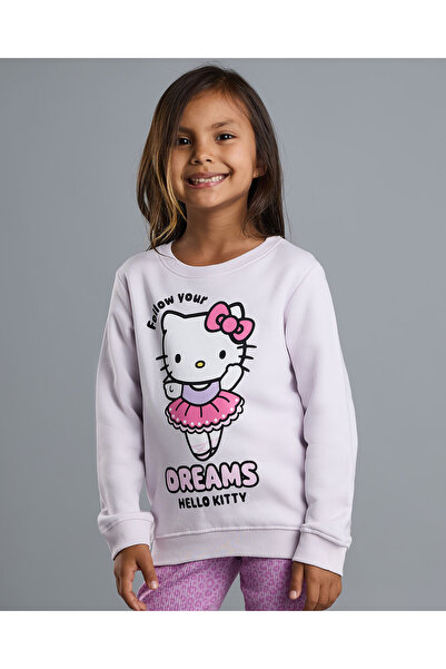 R&B Hello Kitty Sweatshirt with Crew Neck and Long Sleeves