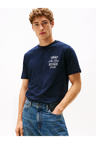 Tommy Hilfiger Tommy Hilfiger Men Desert Sky Short Sleeve Crew Neck Inverse C...