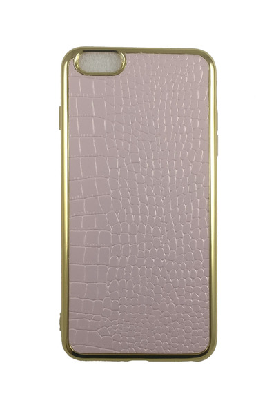 OEM Husă compatibilă cu iPhone 6 Plus, imitație de piele de crocodil, roz cu ...