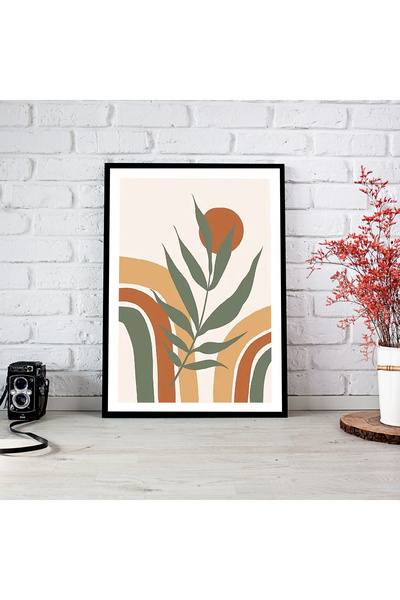 woodsia Tablou cu poster din lemn MDF cu aspect de cadru dintr-o singură bucată BHMD TEK0045