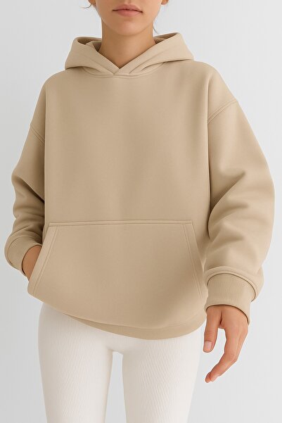 DM DOLCE MORE سترة رياضية بلون واحد مصنوعة من القطن الممشط بثلاث خيوط للجنسين