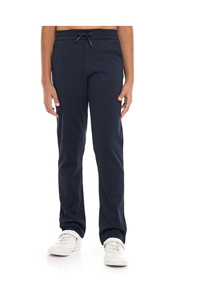 R&B Textured Pants with Drawstring Waist