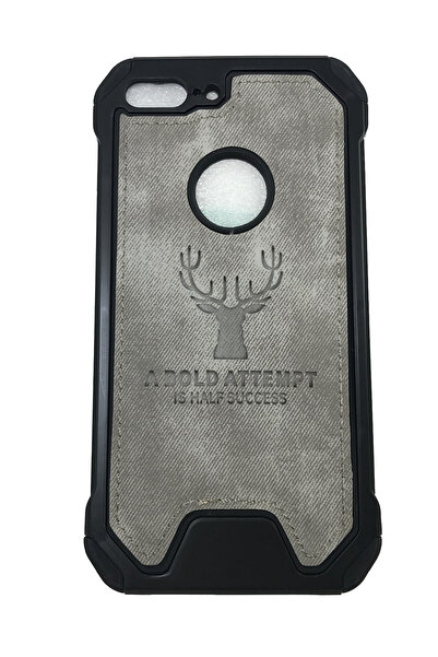 OEM Carcasă compatibilă cu iPhone 7 Plus, Carcasă de protecție, Cerb, Gri închis