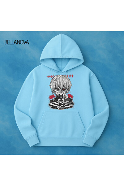 bellanova Κορυφαίας ποιότητας Unisex Φούτερ με κουκούλα και 3 κλωστές