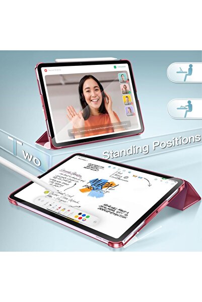 Fibaks iPad Air 11 Inch M2 M3 Chip Air 4Th /5. /6. Generation Strong Magnetic Smart Cover Anti-Tip Stand Case