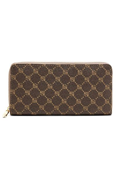 R&B Patterned Zip-Around Wallet