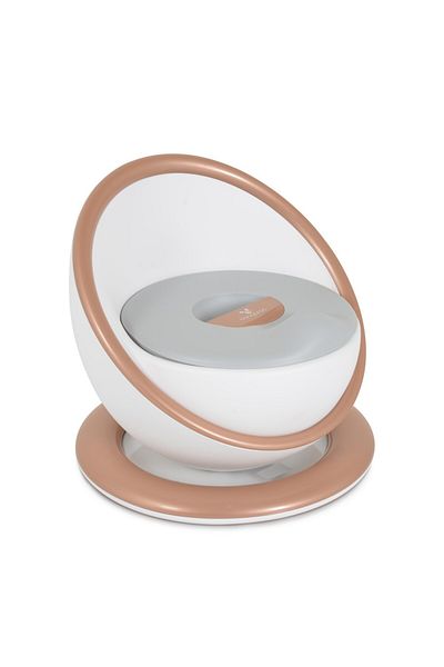 Cangaroo Apollo potty with backrest, non-slip lid and base, soft seat, removable inner bowl, White