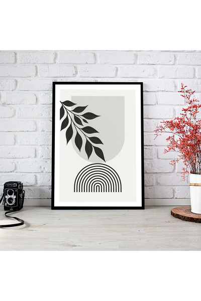 woodsia Tablou cu poster din lemn MDF cu aspect de cadru dintr-o bucată BHMD TEK0043