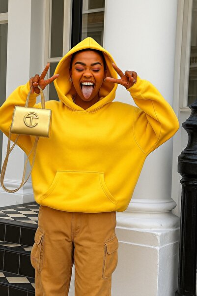 BENROMA سويت شيرت بلون سادة للجنسين