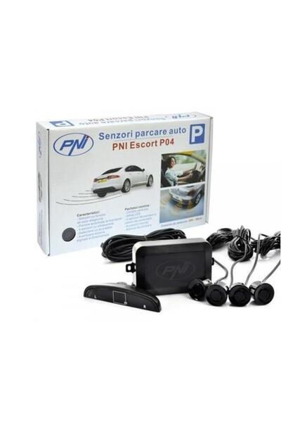 PNI Set cu 4 senzori de parcare spate Escort P04, cod 8012874, cu afișaj ergo...