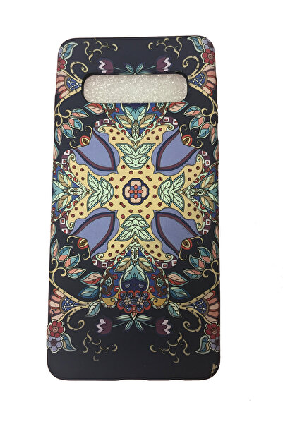 OEM Carcasă compatibilă cu Samsung Galaxy S10, fosforescentă, mandala mov, mu...
