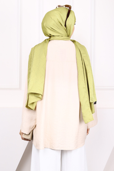 İmajButik Kimono modal bej cu legare în față