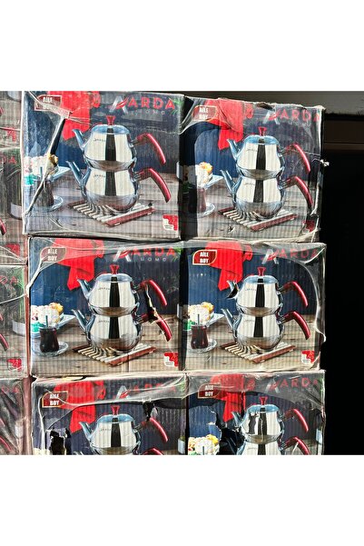 Arda Çelik Çaydanlık Seti Orta Boy Aile Boyu