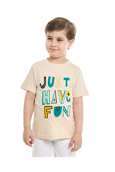 R&B Printed T-Shirt with Crew Neck and Short Sleeves