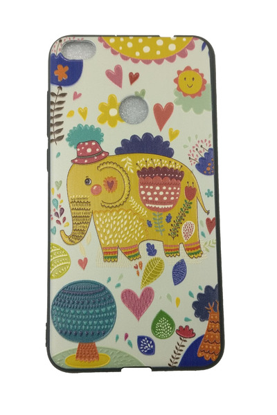 OEM Carcasă compatibilă cu Huawei P8 Lite 2017, Elefant 3D în relief, Crem