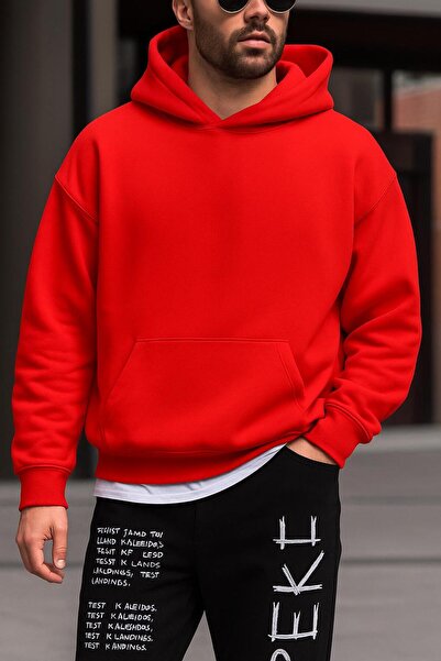 DM DOLCE MORE سترة رياضية بلون واحد مصنوعة من القطن الممشط بثلاث خيوط للجنسين