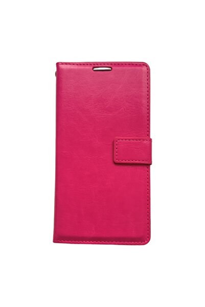 OEM Husă compatibilă cu Samsung A7 2016, husă roz, imitație de piele