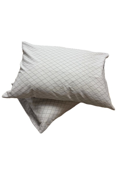 Clasy Ranforce 100% Cotton 2 Pieces Pillow Case Striped Patterned Gray
