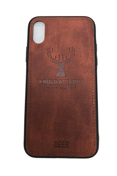 OEM Carcasă compatibilă cu iPhone X / Xs, Select Case, cerb, maro