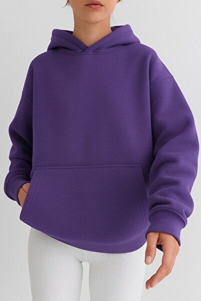 BENROMA SWEATSHIRT UNISEX DE CULOARE SOLIDA