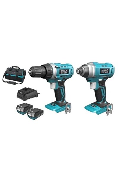 dedra Set scule electrice pe acumulator, Surubelnita electrica si bormasina c...