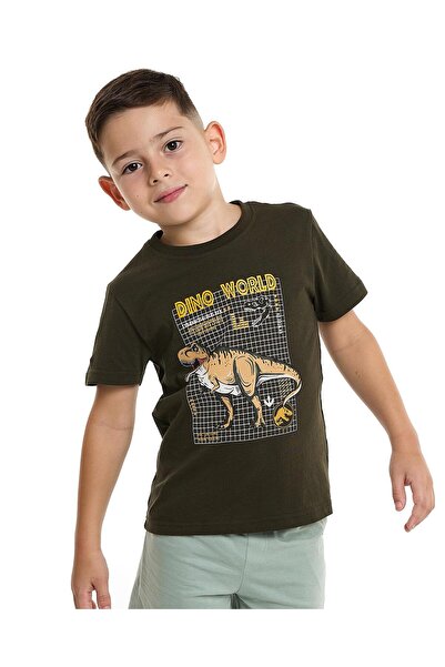 R&B Graphic Print T-Shirt with Crew Neck and Short Sleeves