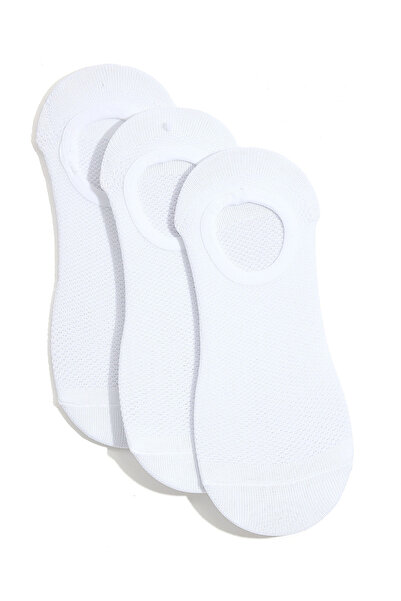 R&B Pack of 3 Textured No Show Socks