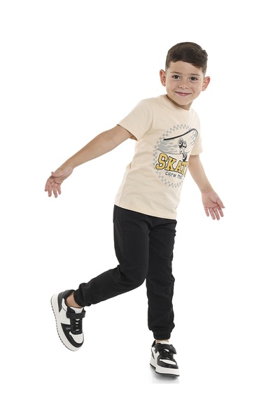 R&B Solid Jogger Pants with Drawstring Waist