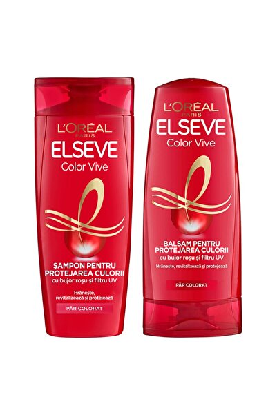 ELSEVE Color Vive Hair Care Set for Colored Hair Shampoo, 250 ml and Conditioner, 200 ml