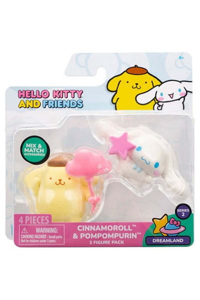 Hello Kitty And Friends Cinnamoroll & Pompompurin 2-Piece Figure Set – Sanrio Collection