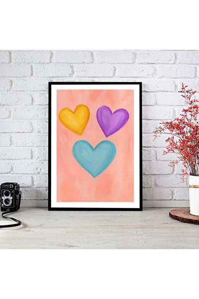 woodsia Tablou cu poster din lemn MDF cu aspect de cadru dintr-o singură buca...