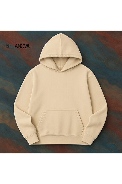 bellanova Κορυφαίας ποιότητας Unisex Φούτερ με κουκούλα και 3 κλωστές