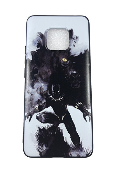 OEM Θήκη συμβατή με Huawei Mate20 Pro, Θήκη από ανάγλυφη σιλικόνη, Black Panther