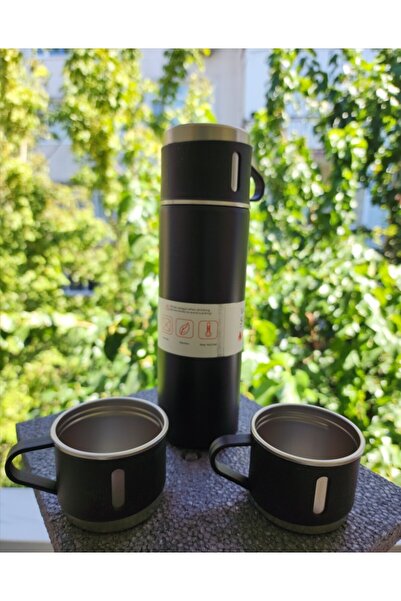 CN Paslanmaz Çelik Bardaklı Termos Seti 500 ML