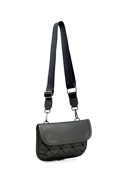 R&B Diamond Patterned Crossbody Bag