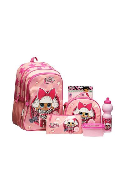 LOL 6 in 1 Set 16 Inch Backpack School Bag