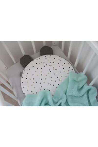 NO BRAND Flat Pillow with Ears for Babies, 35 x 28 cm, Tiny Star, Sweet Confetti
