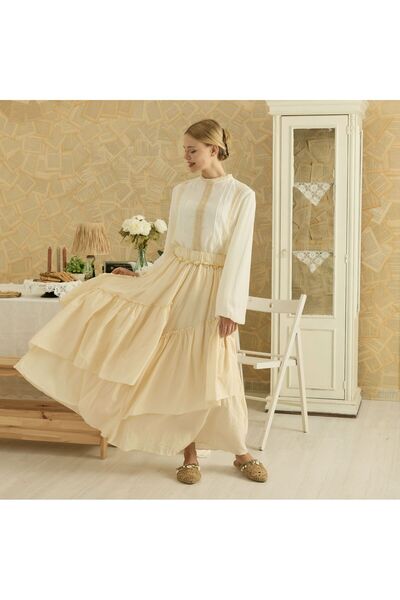 Faya Boutique Butteryellow Ajouter Voile Linen Skirt X the Taste of Things