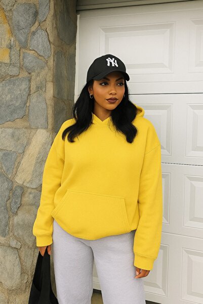 BENROMA سويت شيرت بلون سادة للجنسين