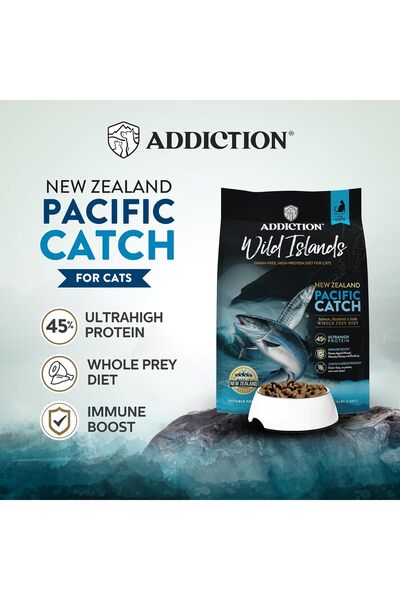 Addiction Wild Islands Pacific Catch Dry Cat Food - 4LBS