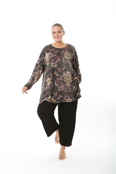 XL Modam Women's Lycra Viscose Plus Size Tunic
